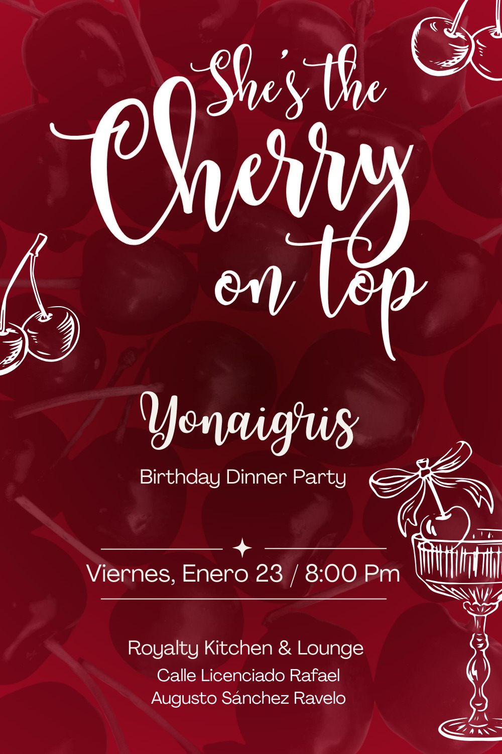 Invitación de cumpleaños de Yonaigris